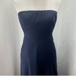 NWT J. Crew Dress, Navy & Strapless